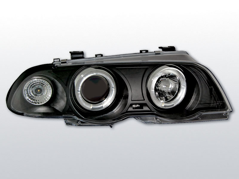BMW E46 1998.05-2001.08 Fekete ANGEL EYES Elsõ Lámpa