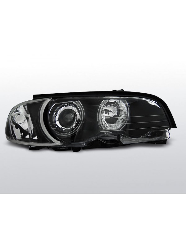BMW E46 1999.04-2003.03 Fekete ANGEL EYES CCFL C/C Elsõ Lámpa