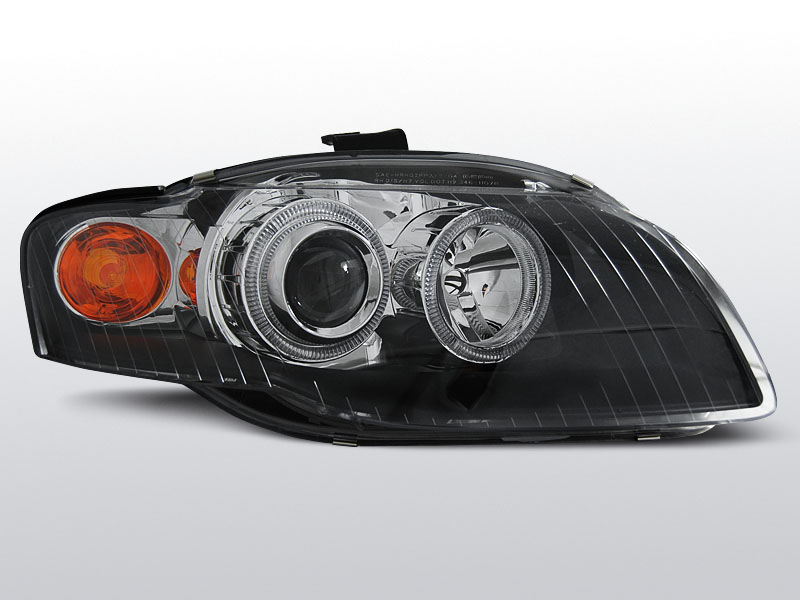 AUDI A4 B7 2004.11-2008.03 Fekete Angel Eyes Elsõ lámpa