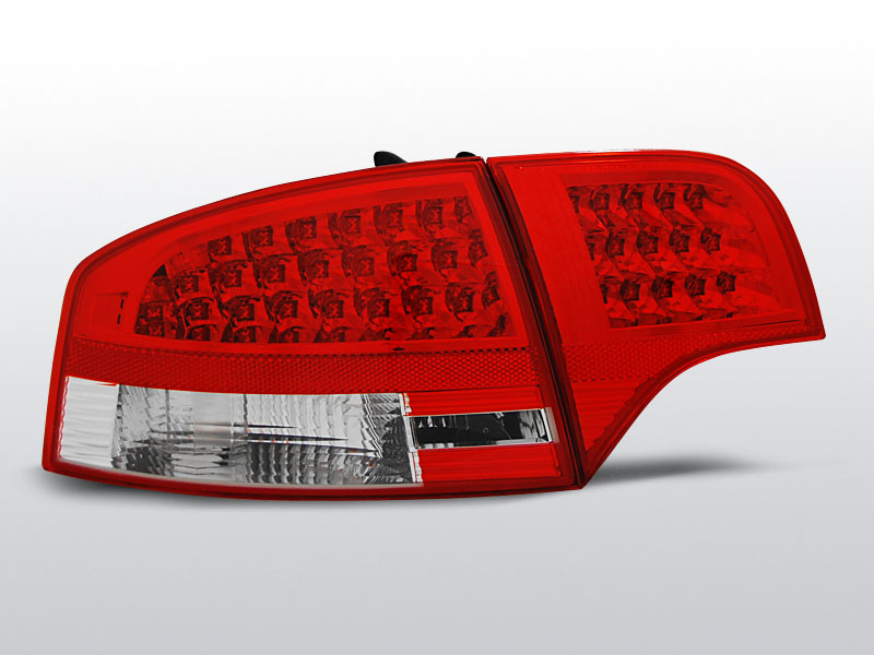 AUDI A4 B7 11.04-11.07 SEDAN Piros Fehér LED -es hátsó lámpa