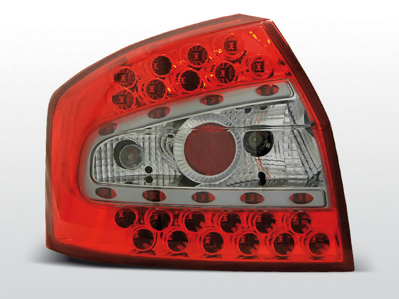 AUDI A4 8E 10.00-10.04 SEDAN Piros Fehér LED -es hátsó lámpa