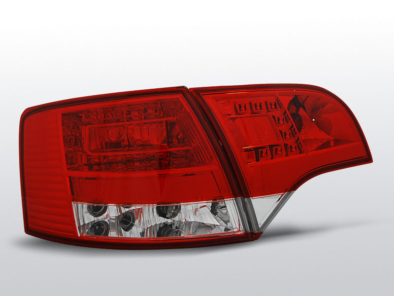 AUDI A4 B7 11.04-03.08 AVANT Piros Fehér LED -es hátsó lámpa