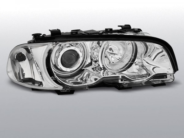 BMW E46 1999.04-2001.08 Króm ANGEL EYES CCFL C/C Elsõ Lámpa
