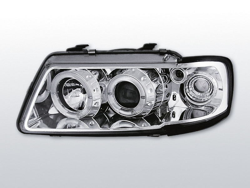 AUDI A3 8L 1996.08-2000.08 ANGEL EYES Króm Elsõ lámpa
