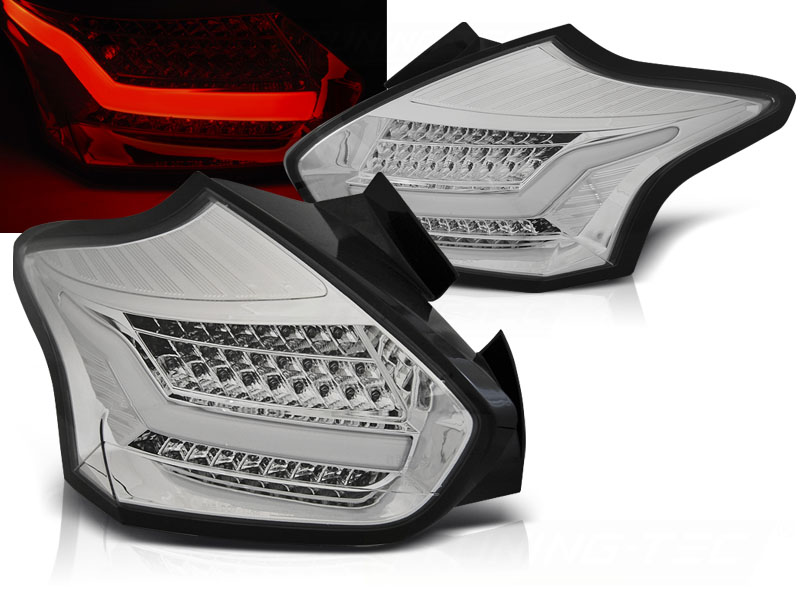 FORD FOCUS 3 15- HATCHBACK CHROME SEQ LED