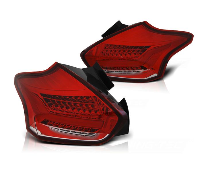 FORD FOCUS 3 15-HATCHBACK RED WHITE SEQ LED